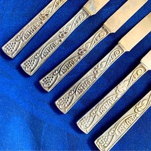 Vintage knives Israel judaica set of 6pc 💙